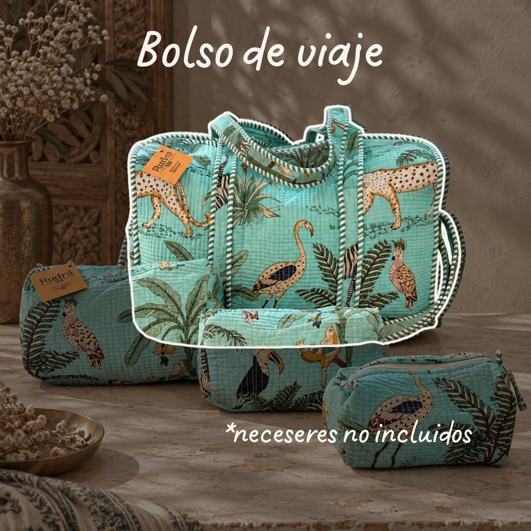 Bolsa de viaje acolchada Kaveri - Rudra Textil