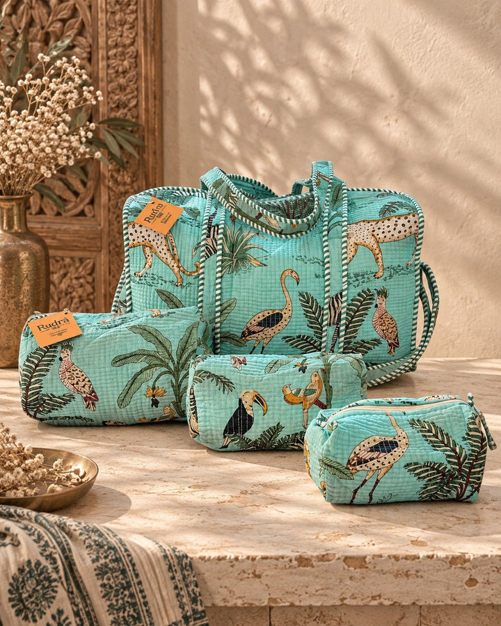 Set de 3 neceseres acolchados Kaveri - Rudra Textil