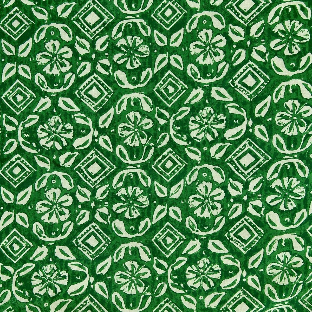 Tela de algodón estampada Albahaca - Rudra Textil