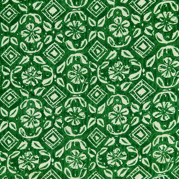 Tela de algodón estampada Albahaca - Rudra Textil