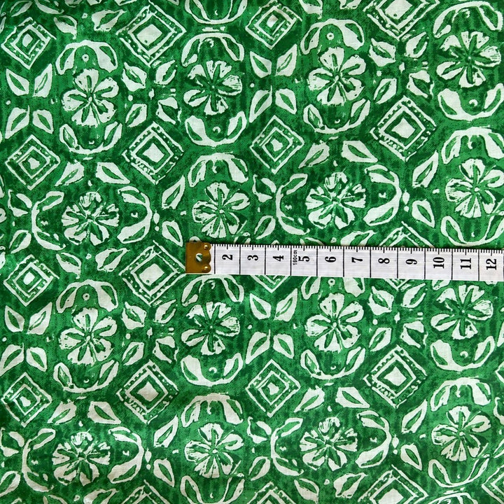 Tela de algodón estampada Albahaca - Rudra Textil