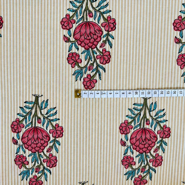 Tela de algodón estampada Cardamomo - Rudra Textil