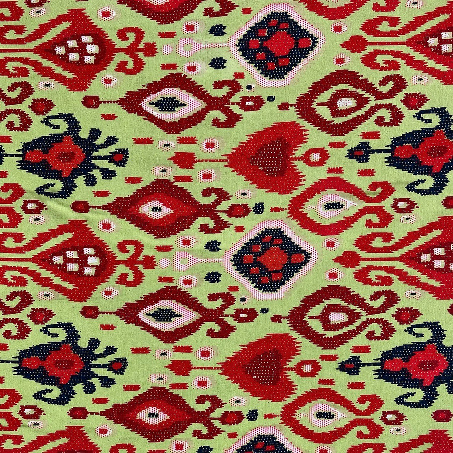 Tela de algodón estampada Cilantro - Rudra Textil
