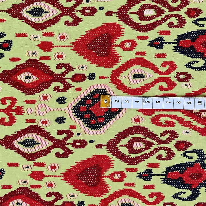 Tela de algodón estampada Cilantro - Rudra Textil
