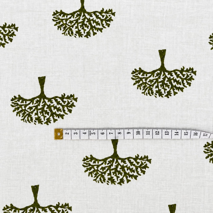 Tela de algodón estampada Laurel - Rudra Textil