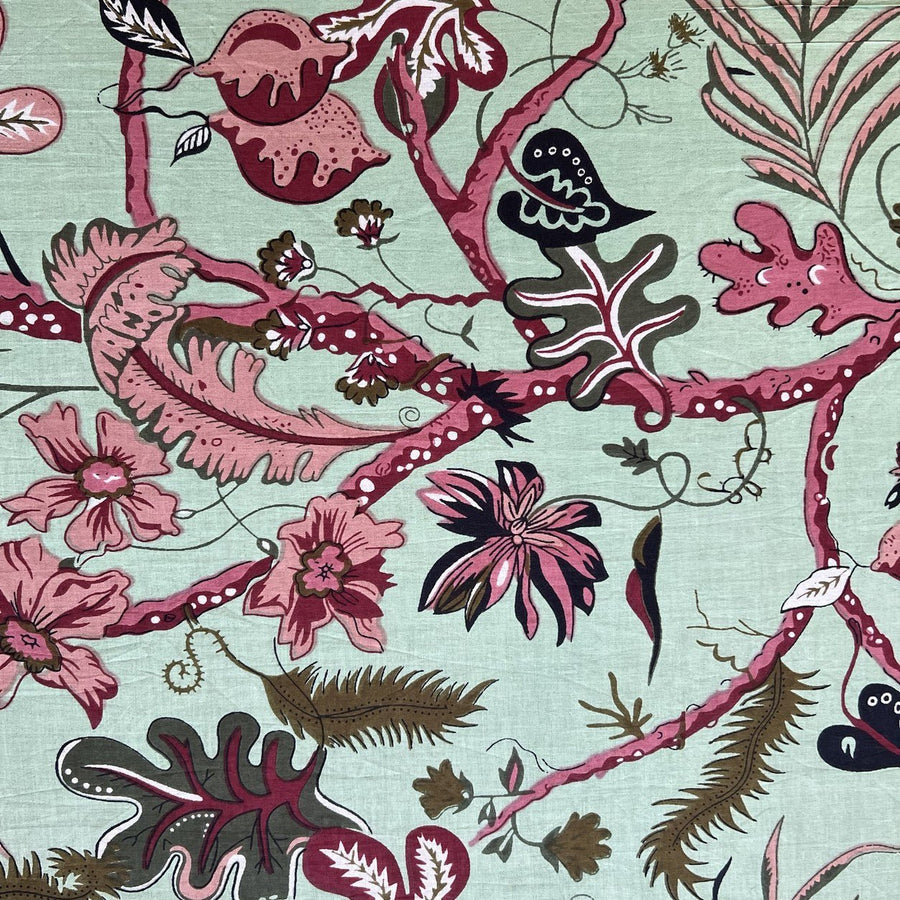 Tela de algodón estampada Menta - Rudra Textil