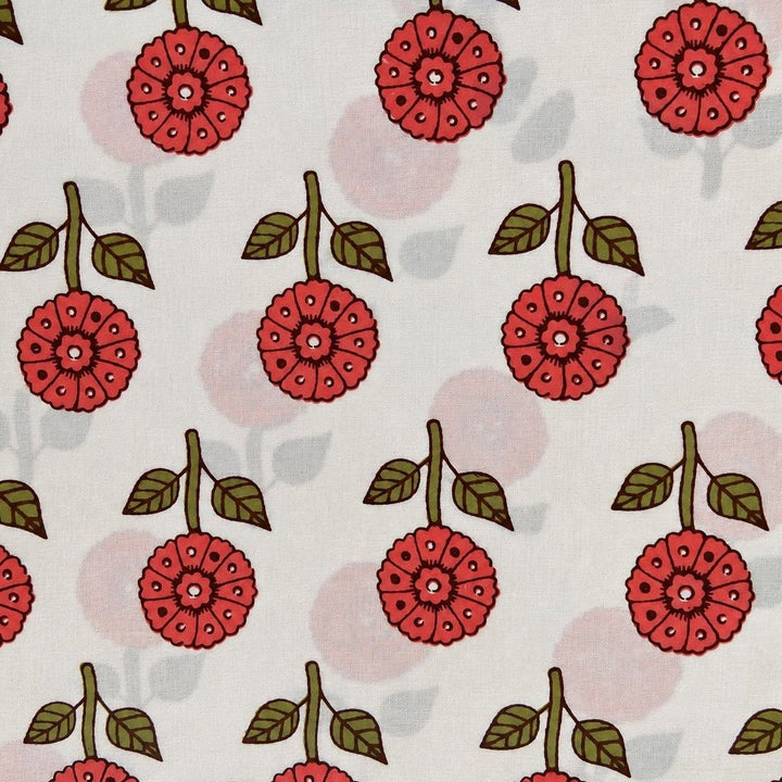 Tela de algodón estampada Pimentón - Rudra Textil