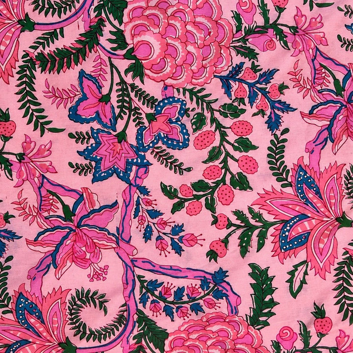 Tela de algodón estampada Pimienta rosa - Rudra Textil