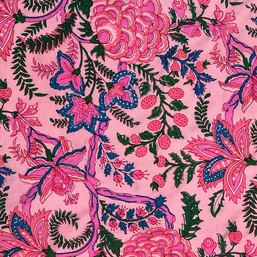 Tela de algodón estampada Pimienta rosa - Rudra Textil