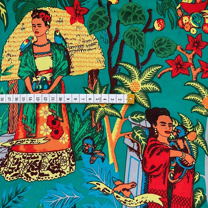 Tela de algodón estampada Tamarindo - Rudra Textil