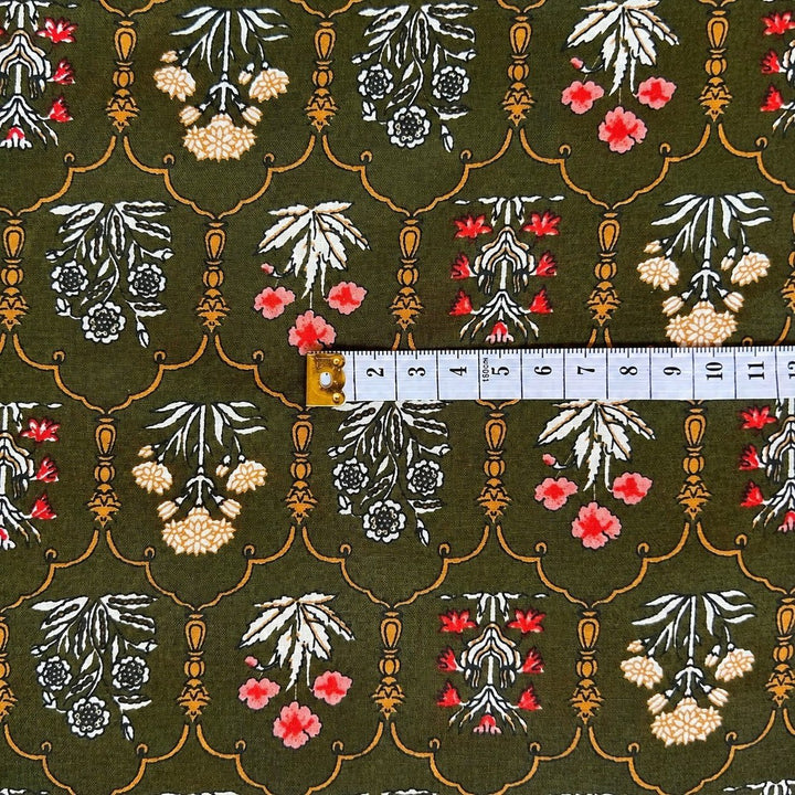 Tela de algodón estampada Tomillo - Rudra Textil
