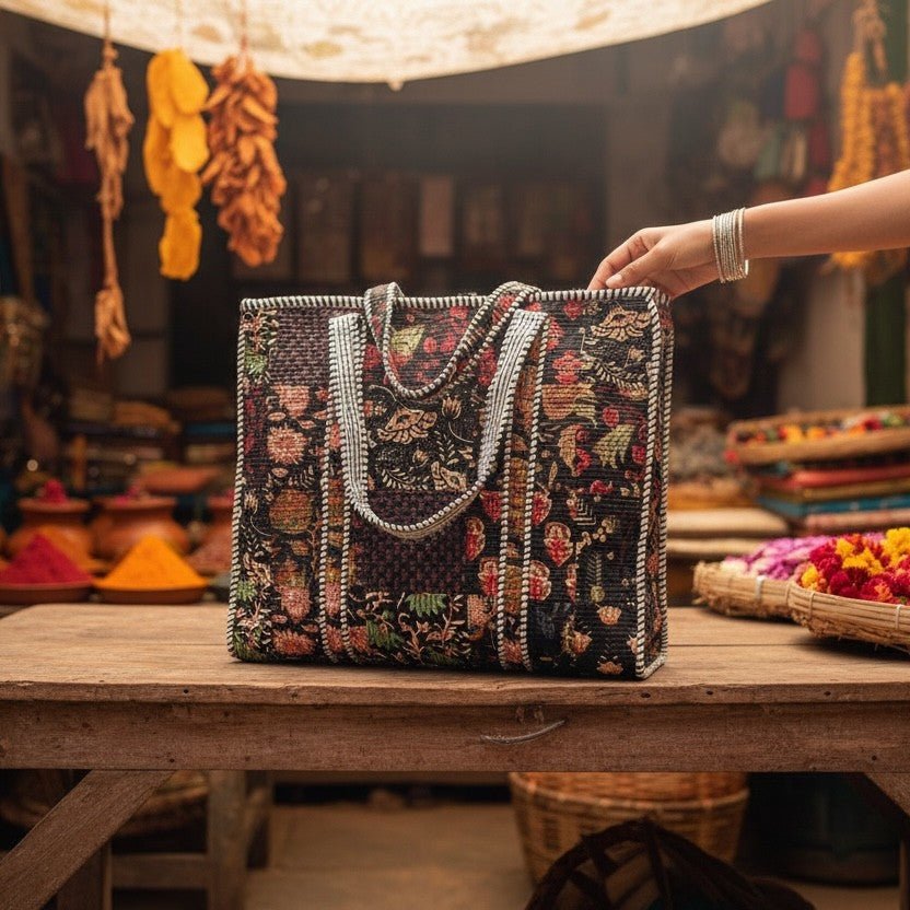 Tote bag acolchada Kanchenjunga - Rudra Textil