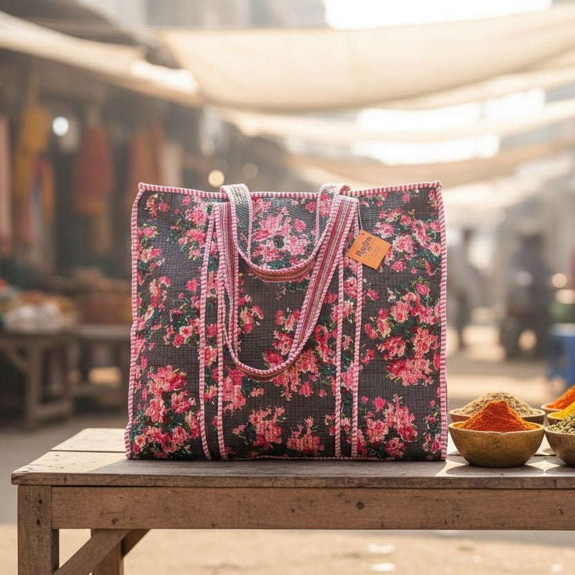 Tote bag acolchada Trisul - Rudra Textil
